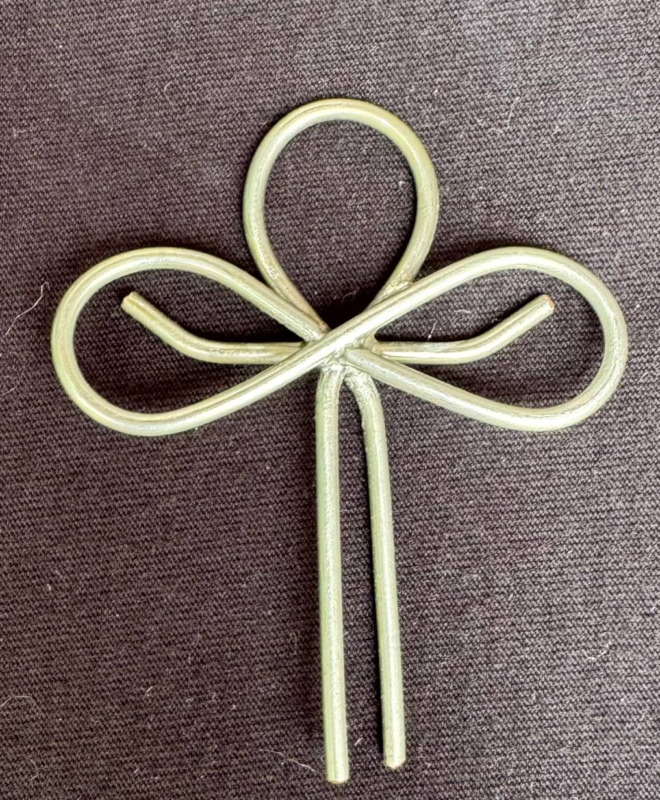 SHE-Lemniscaat Ankh hanger zonder spiraal (65 mm hoog)